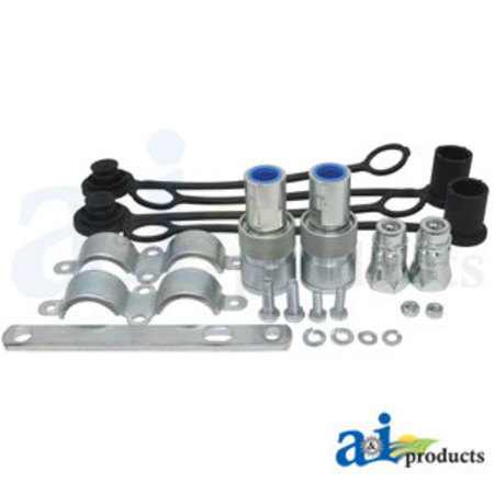 A & I PRODUCTS Hyd Coupler Kit 9" x6" x2" A-8500-4-P